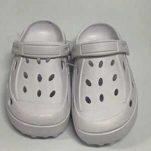 NWT Unisex white clog sandals white